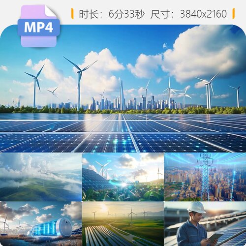 高清国家电网智慧电力HUD新能源清洁绿色碳中和AI特超视频素材
