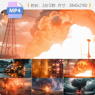 高清火灾燃爆燕郊化工厂事故楼房起焰航拍黑烟浓烈凶猛视频素材