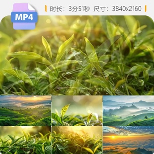 高清茶山情歌杨钰莹舞台背景叶园风光绿树大屏LED演出视频素材