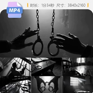 高清贪腐反贪反腐监狱警示犯罪忏悔双规扫黑恶零容忍视频素材