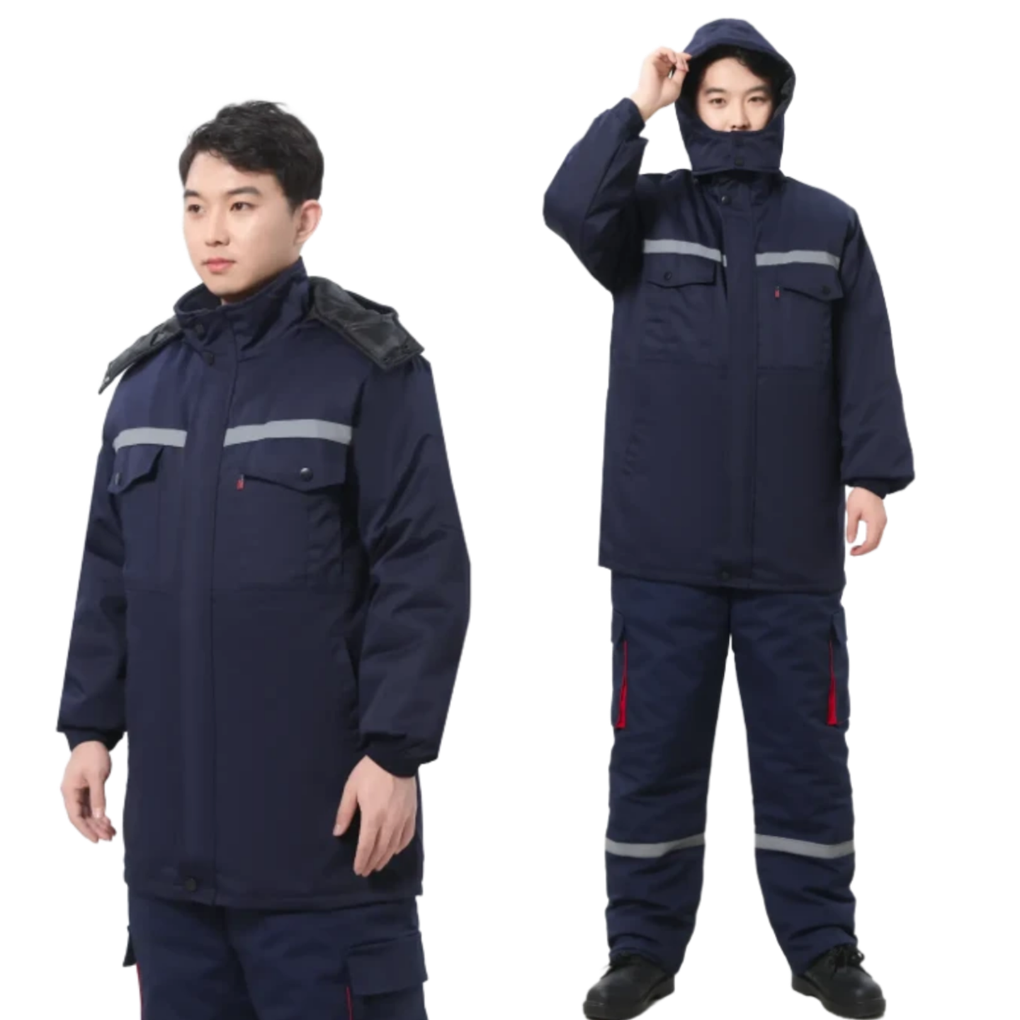 冬季工作服活里棉衣加厚反光条
