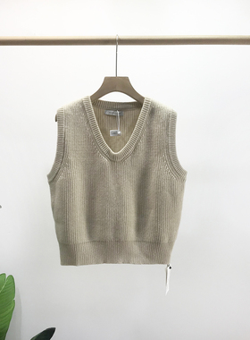 WANNA OUR港风时尚休闲百搭针织衫2025秋冬新款气质背心毛衣96168