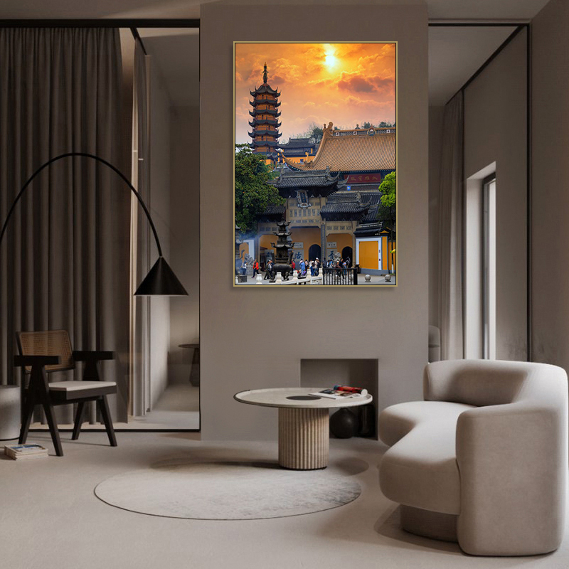 湖北建筑风景装饰画客厅沙发背景墙挂画餐厅饭店旅游社卧室壁画图片