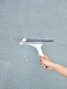 厕所子地板刷浴室清洁刷瓷砖刷卫生间一体地刷长柄水刮硬毛二合一