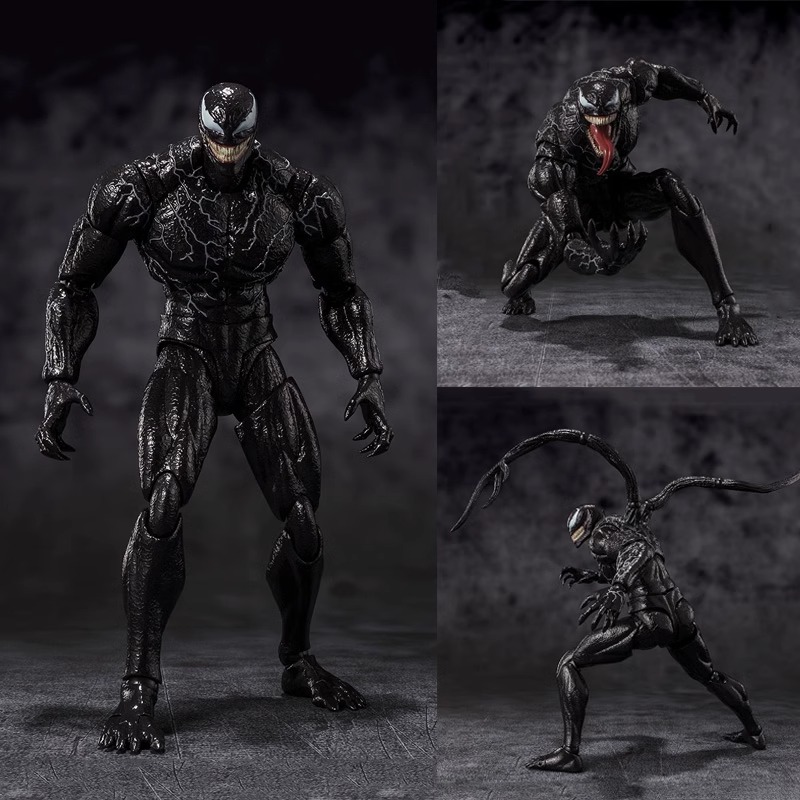 SHF毒液3电影版Venom手办漫威超凡蜘蛛侠 多关节可动玩具模型摆件