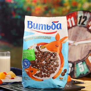 原装进口白俄罗斯维奇卡谷物脆巧克力麦片低脂谷物圈营养早餐零食