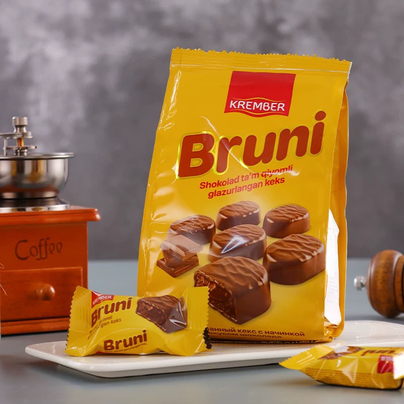 乌兹别克斯坦进口巧克力味蛋糕夹心糕点学生办公早餐下午茶零食品