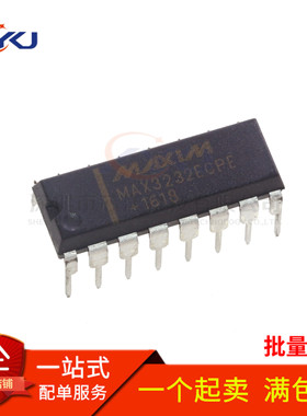全新原装 MAX3232ECPE  MAX3232  RS-232接口IC 直插DIP-16