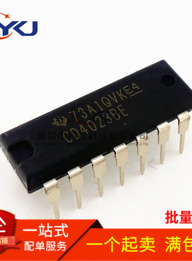 全新原装 CD4023 CD4023BE CD4023BCN DIP-14 逻辑芯片