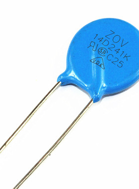 压敏电阻 14D241K 可代替 14K241K 240V 电压 直径14MM 直插 蓝色