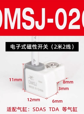 磁性开关DMSJ-020传感器 DMSH DMSG DMSM接近传感器气缸配套