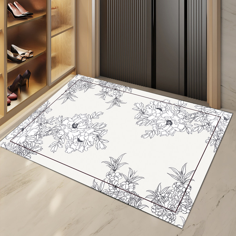 钢化玻璃地垫入户门垫家用地踏脚踏免洗防滑门口客厅简约高级定制