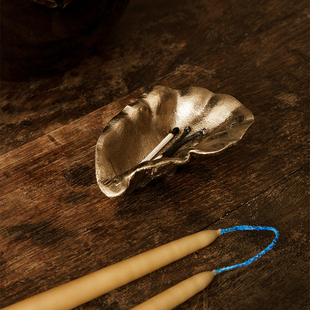 Ferm Living Oyster Bowl 复古黄铜牡蛎托盘收纳盘首饰钥匙置物盘