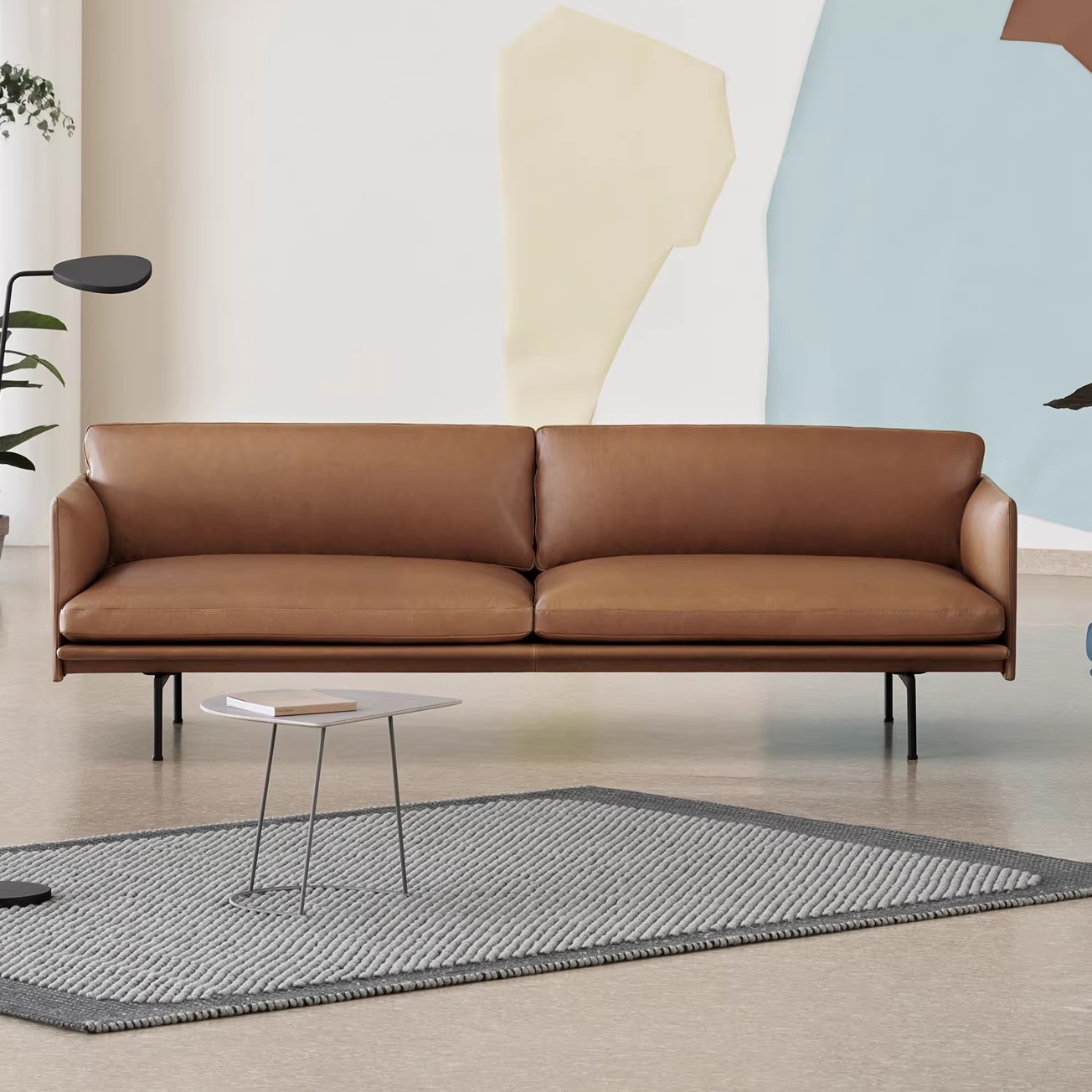 muuto丹麦真皮客厅沙发现货