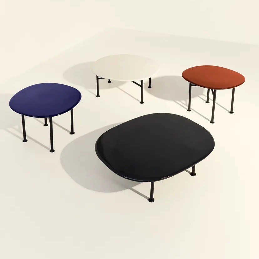 丹麦进口GUBI Carmel 咖啡桌 户外休闲桌家具北欧风花园露台