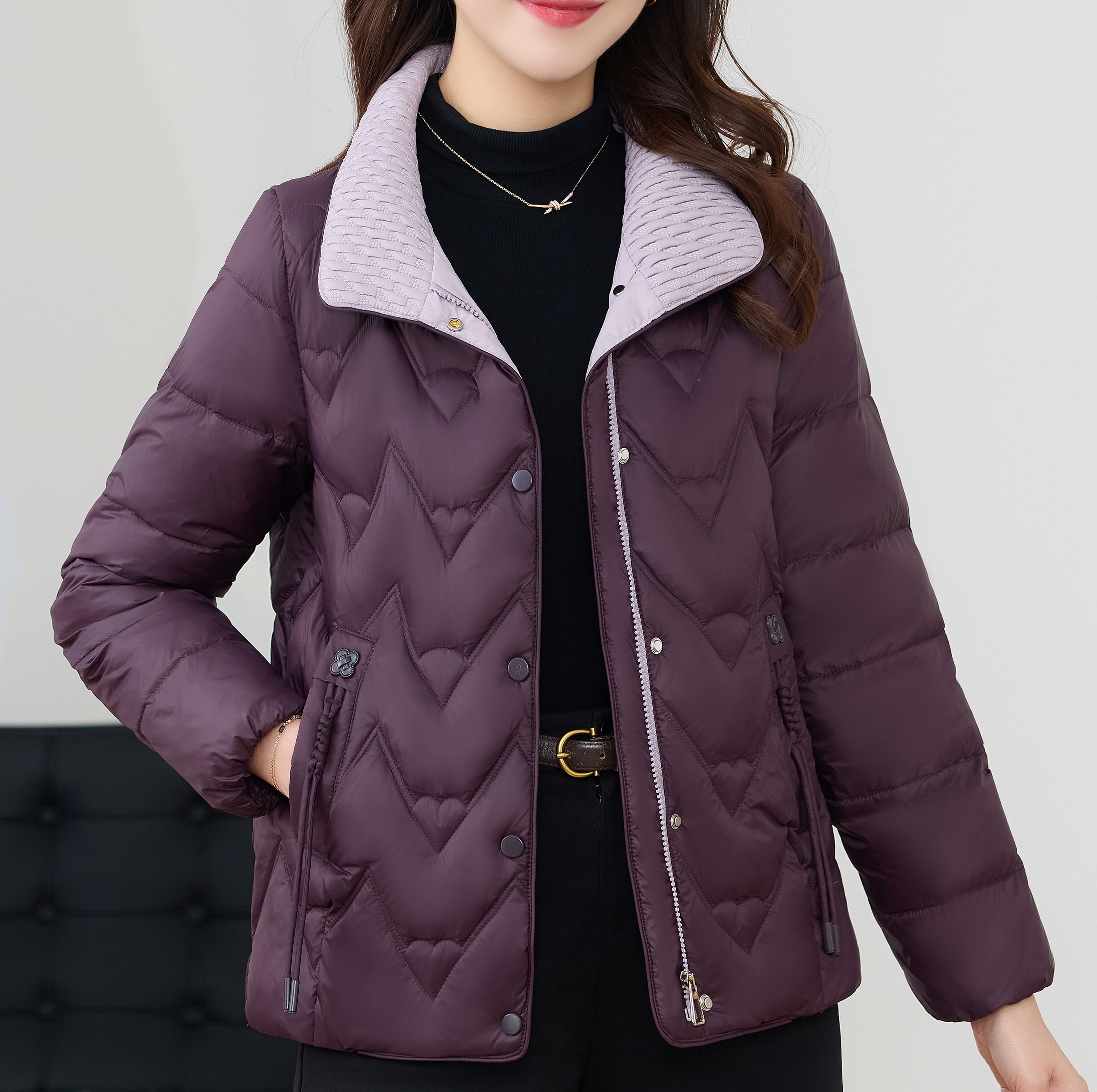 2025新款妈妈冬装棉衣羽绒服保暖外套中老年女士秋冬季短款加厚