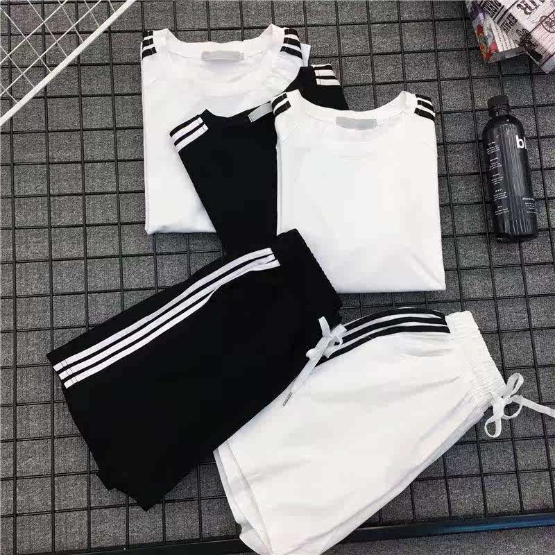 夏季新款时尚阔腿短裤运动套装女适合胖女人穿的套装微胖遮肉宽松在类目 女装/女士精品, 套装/学生校服/工作制服, 休闲运动套装中 - 来自Buy2taobao.com提供专业的淘宝代购服务