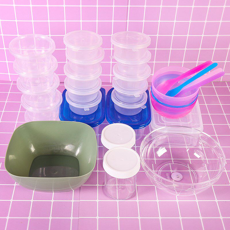 密封保鲜盒史莱姆广口瓶搅拌碗材料套装做泥材料水晶泥储物罐全套|ruв категории игрушка/коляска/головоломка/блоки/модель, цвет/глина/из глины, глина/ультра - легких глина - от Buy2taobao.com для оказания профессиональной услуги покупки агента Taobao