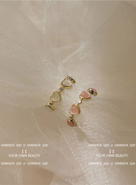 爱心戒指女小众设计感十足~~