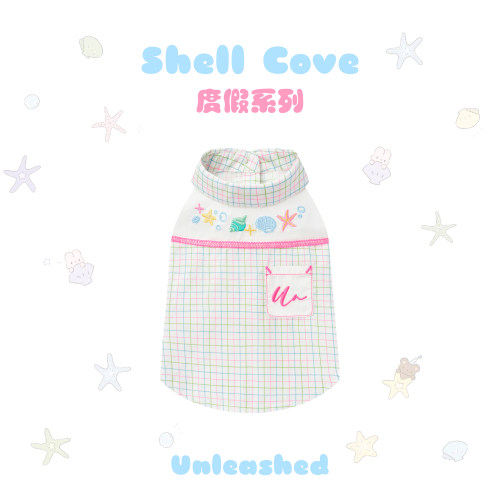 UNLEASHED狗狗夏季衣服度假花衬衫无袖背心薄款马尔济斯宠物衣服