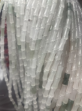 天山翠散珠水晶手串半成品串珠DIY手工手链饰品配件隔珠圆珠