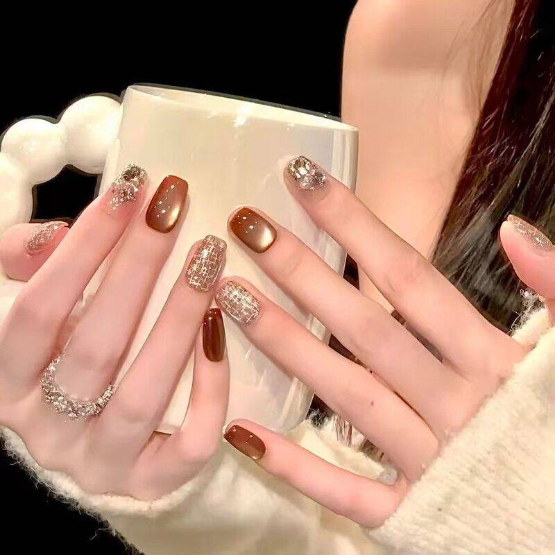 碎钻爆闪穿戴甲香风碎钻爆闪