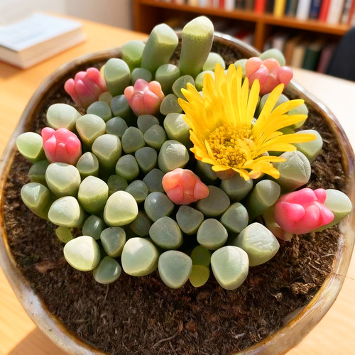 开花多肉办公室新手阳台好养美观