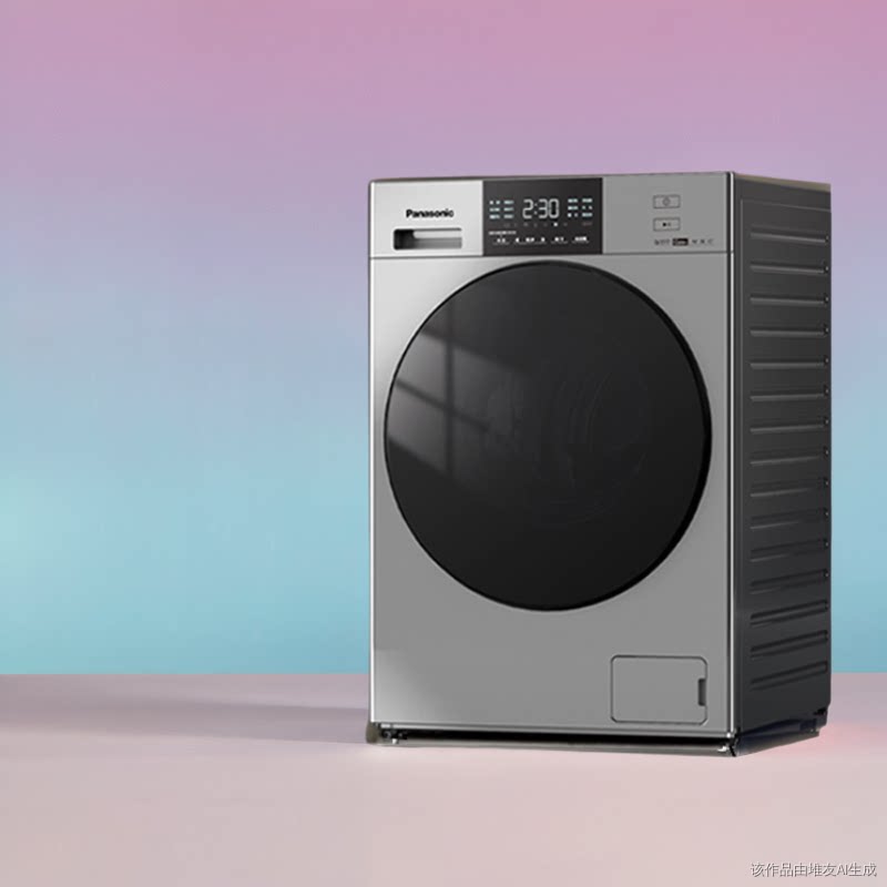 松下NDVAC全自动10公斤变频洗烘一体滚筒洗衣机空气洗光动银除菌