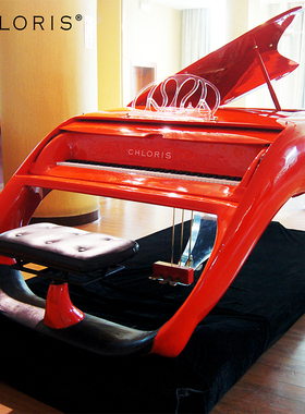 chloris克洛里斯 定制款法拉利红汽车三角钢琴 进口高配演奏琴