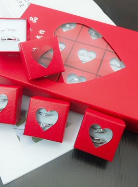 女铜锆石日韩风保色情侣戒指