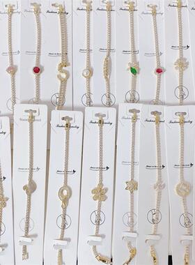 手链锆石微镶真金韩式简约女