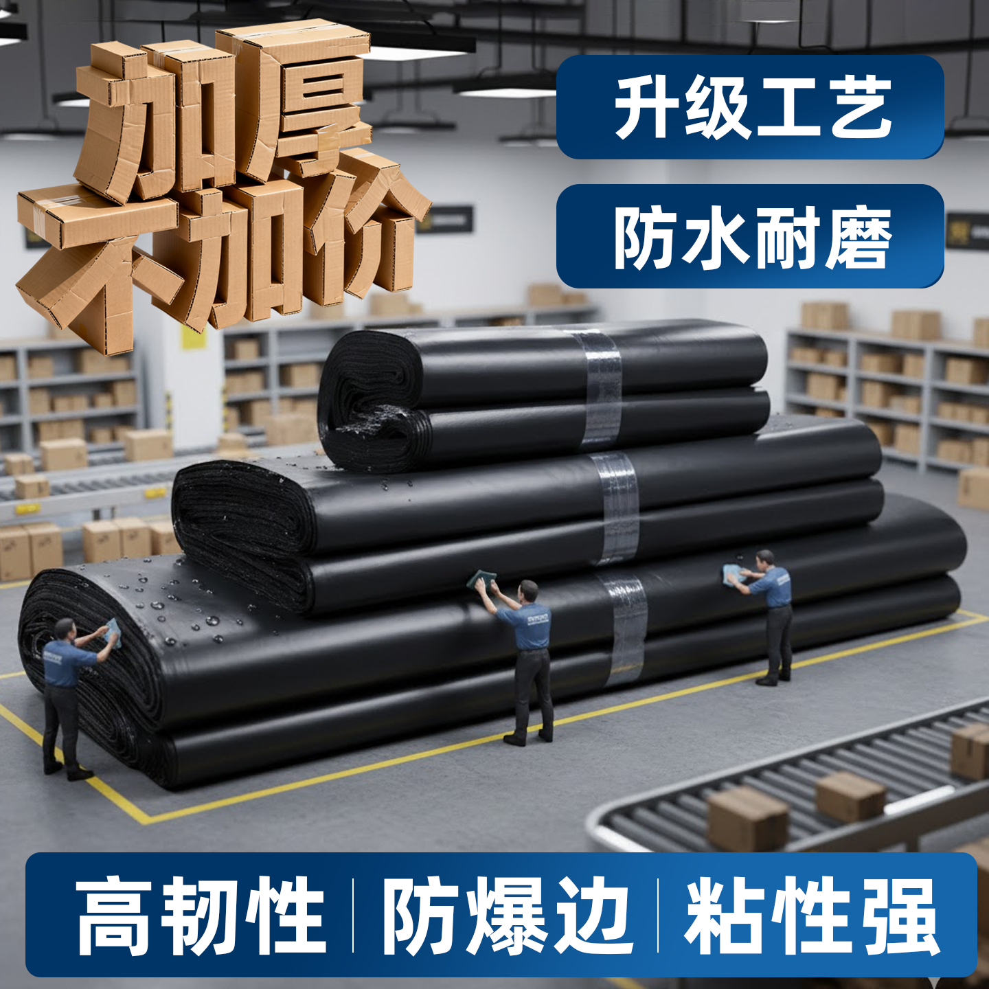 优袋快递袋批发定做黑色加厚快递袋子大号包装防水袋打包袋包裹袋