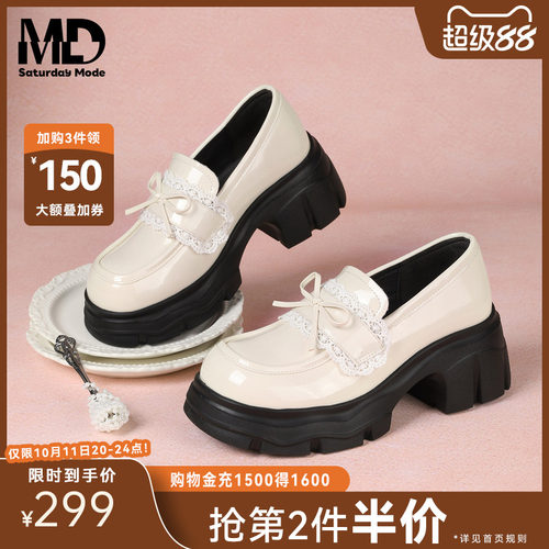 saturdaymode英伦风乐福鞋小皮鞋