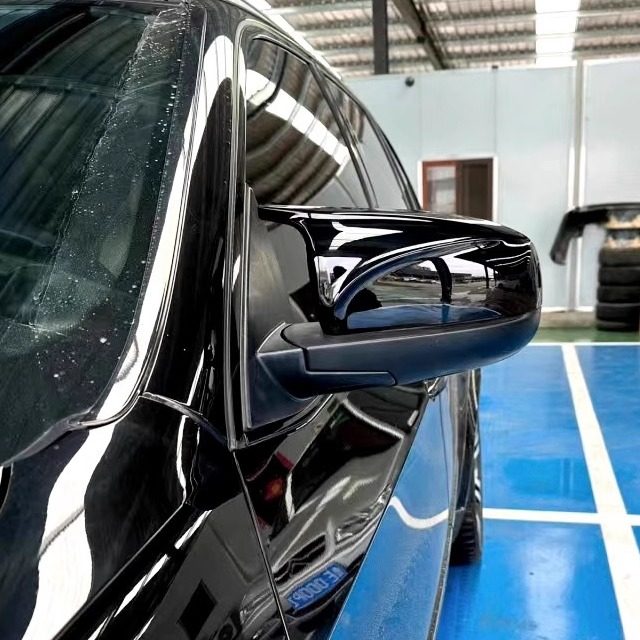 宝马X5X6牛角后视镜壳罩碳纤维