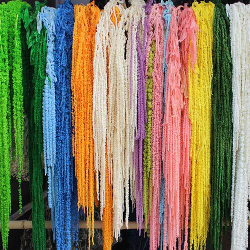 永生吊米柔丽丝干花情人泪婚庆小米穗垂吊形状线条花材装饰真花