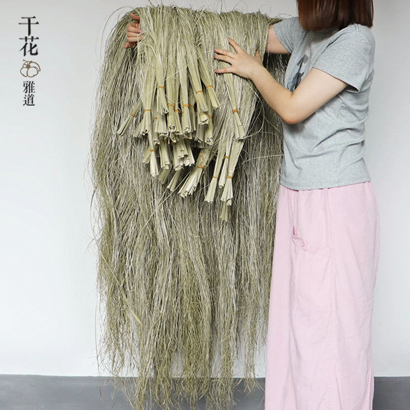 水烛叶丝水蜡叶干花花束垂挂型花艺装置美陈花材装饰材料婚礼装饰