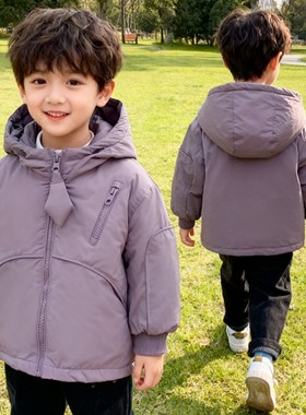 大童女式初中生外套男式夹棉男款