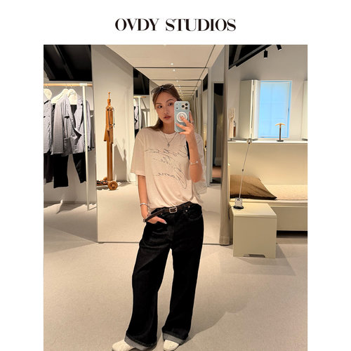 OVDY短袖松弛风男女同款上衣T恤