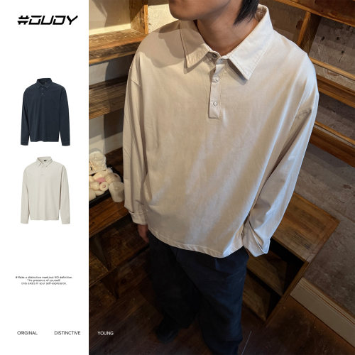 OVDY秋冬长袖上衣polo衫T恤男款
