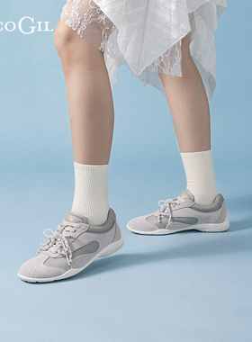 PACO GIL女鞋时尚拼接运动休闲鞋跑鞋25年夏季新款舒适平底德训鞋