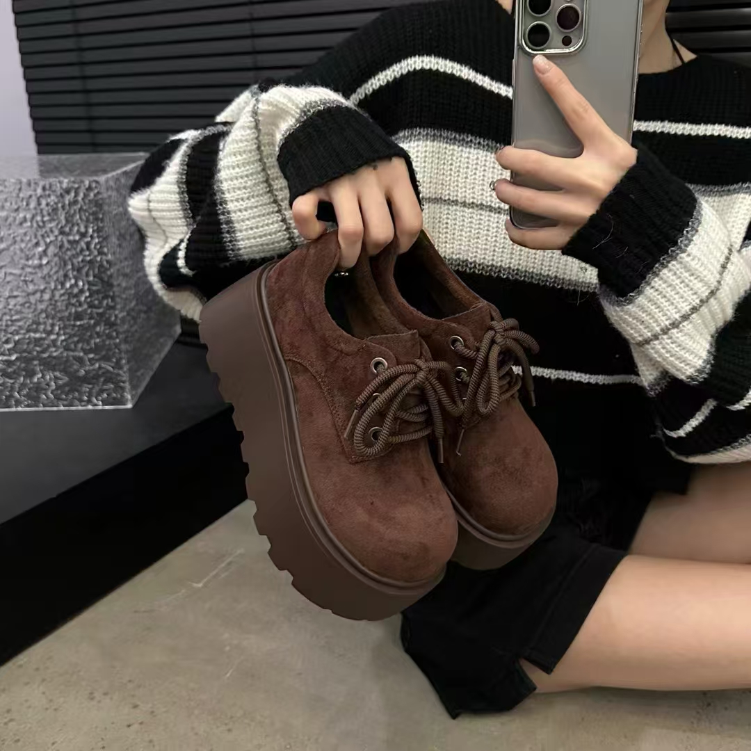 【所有女生的衣橱直播间】FCS复古百搭厚底乐福女鞋J-180-1