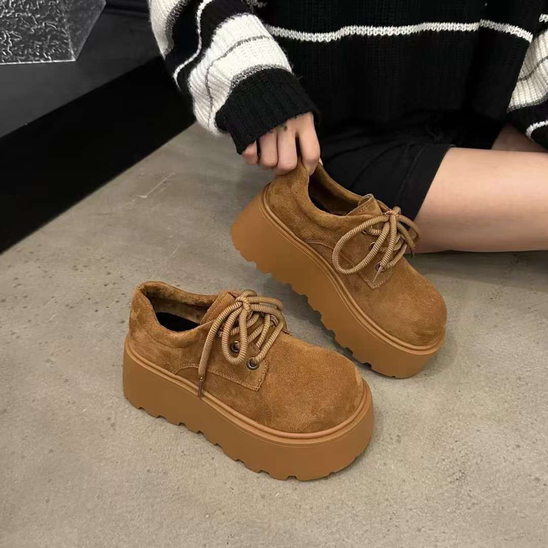 【所有女生的衣橱直播间】FCS复古百搭厚底乐福女鞋J-180-1