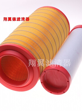 PU2040适配成都重汽王牌货车757B777B空气滤清器K2040PU通孔空滤