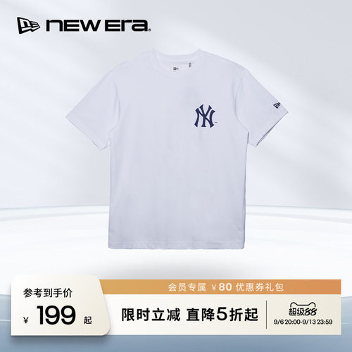 NEW ERA纽亦华26新品MLB运动休闲时尚短袖T恤男女同款NE