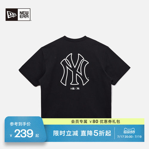 NewEra纽亦华印花短袖T恤