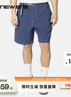 NEW ERA纽亦华26新品织带撞色轻便户外骑行运动时尚短裤男女NE