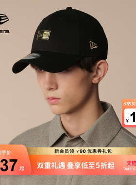New Era纽亦华春夏弯檐棒球帽金属logo复古男女硬顶NE940