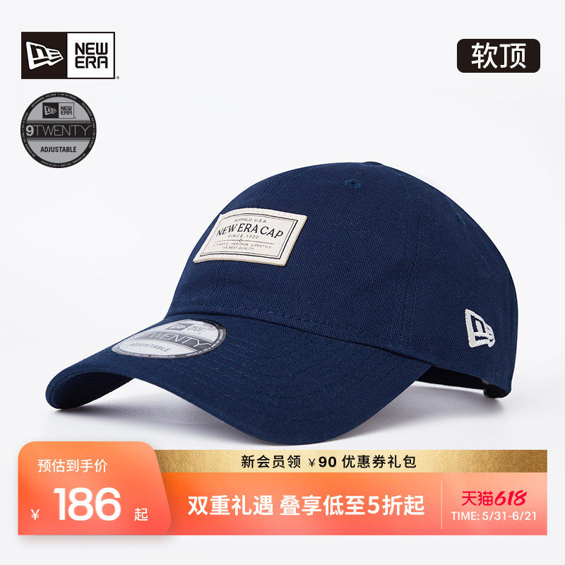 New Era纽亦华春夏重磅棒球帽软顶刺绣LOGO遮阳男女潮流NE920