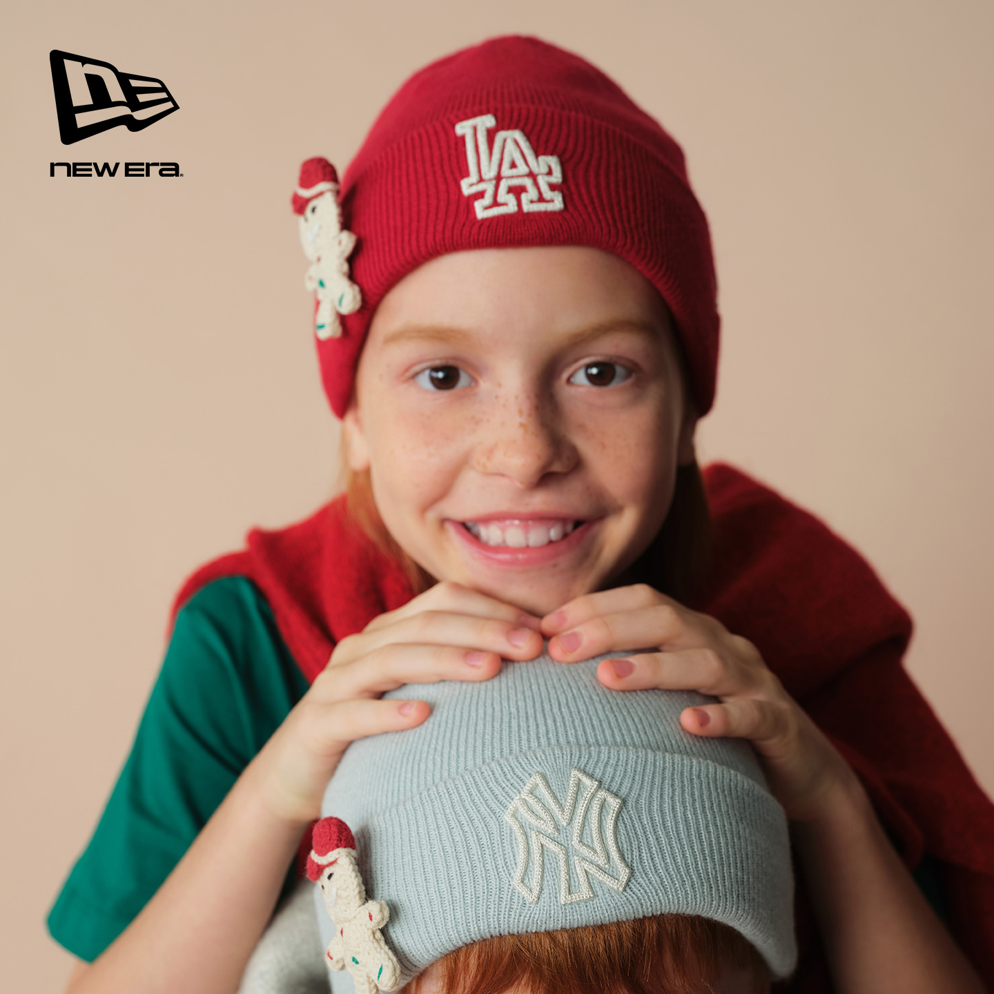 NewEra纽亦华圣诞儿童针织帽