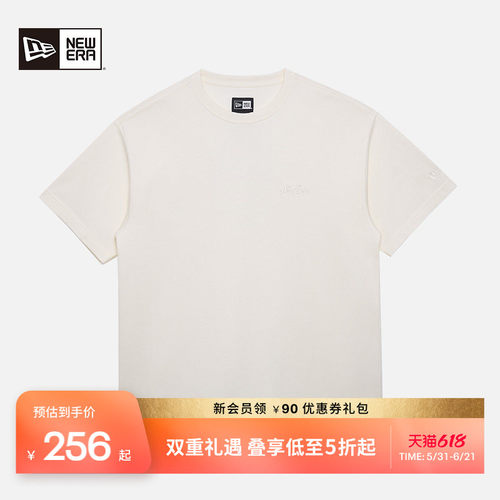 NewEra纽亦华纯色情侣短袖T恤